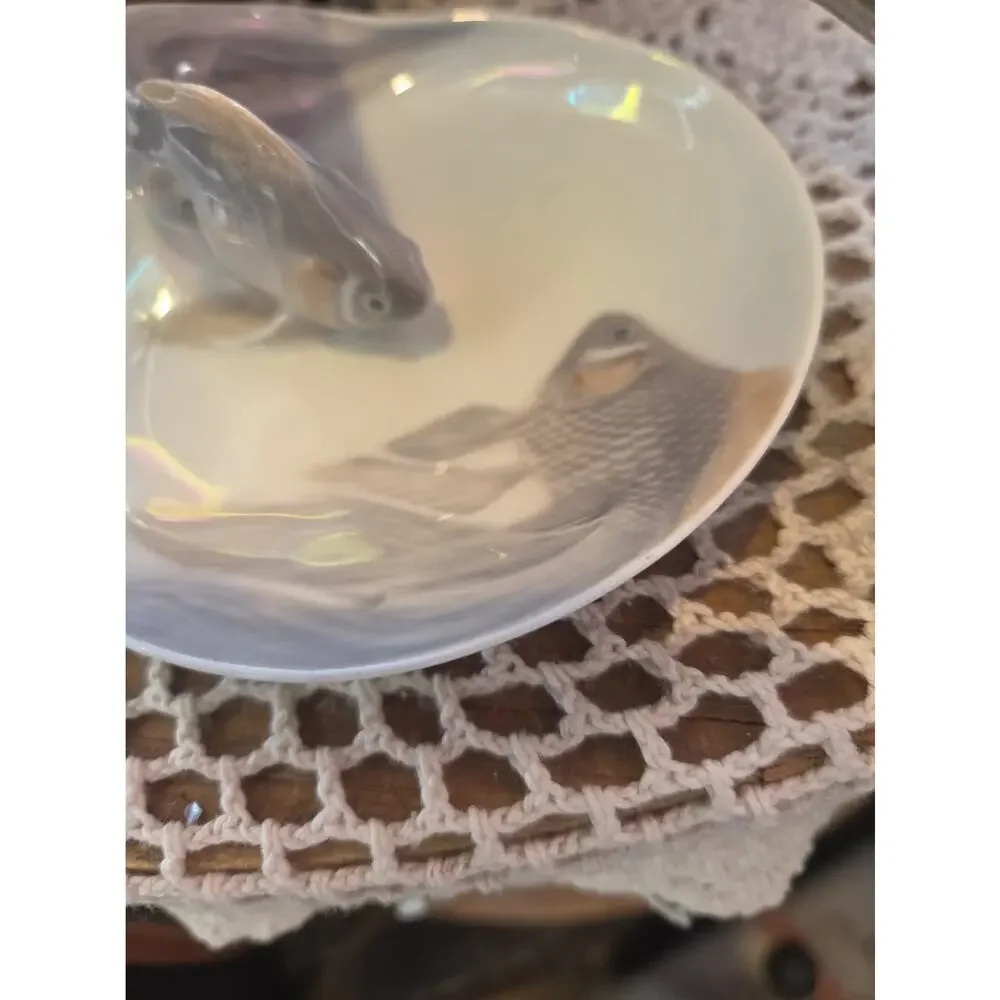 70's ~ Royal Copenhagen ~ Art Nouveau 4.75” Fish Bowl #931 ~ Amazing & Perfect!!